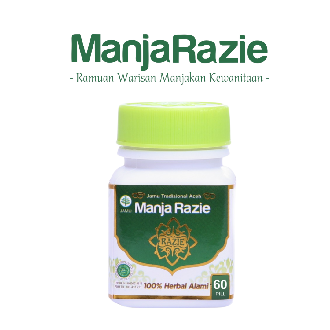 ManjaRazie Botol isi 30/60 Pill | Ramuan Warisan Manjakan Kewanitaan | BPOM & HALAL