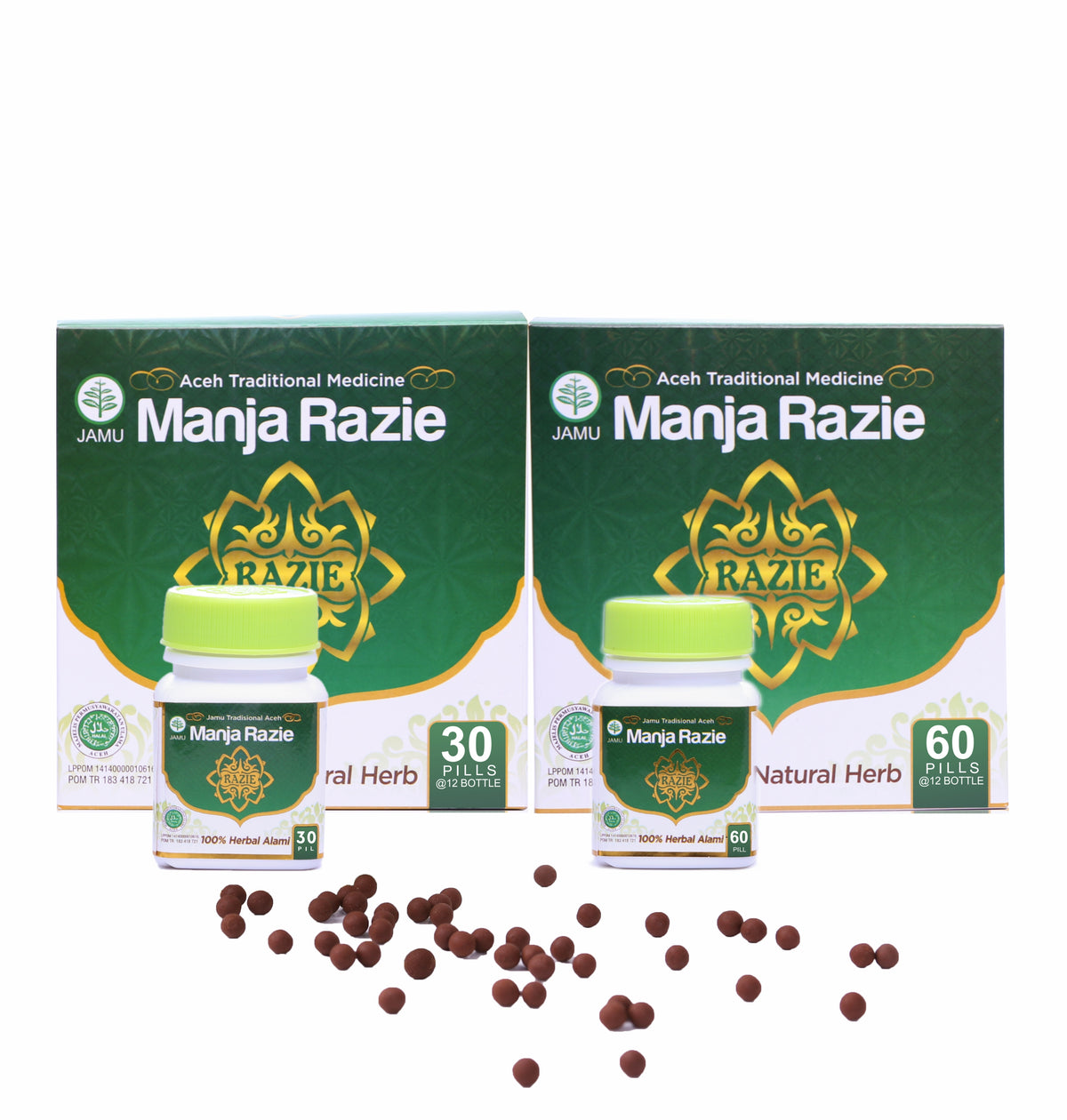 ManjaRazie Botol isi 30/60 Pill | Ramuan Warisan Manjakan Kewanitaan | BPOM & HALAL